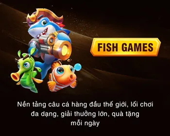 Giao diện game bắn cá dưới đại dương sâu thẳm với nhiều loài cá và phần thưởng
